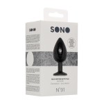 Черная анальная пробка N 91 Self Penetrating Butt Plug - 9,5 см