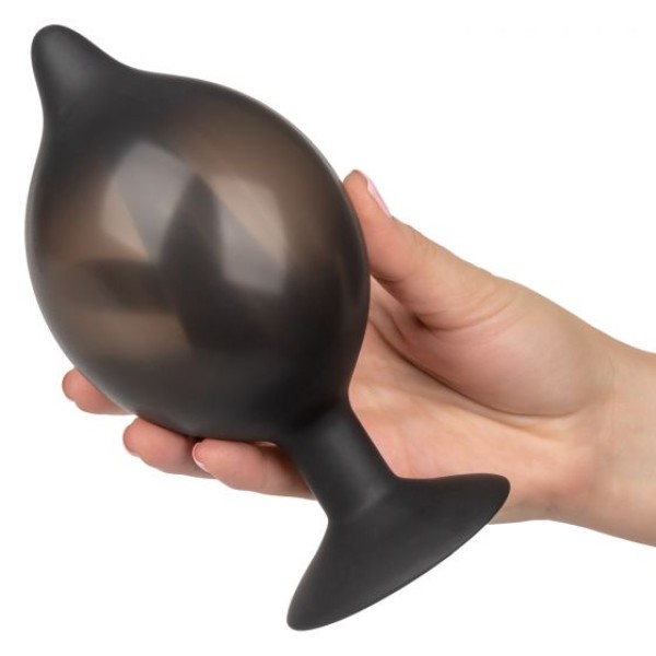 Расширяющаяся анальная пробка со съемным шлангом Large Silicone Inflatable Plug - 13,25 см