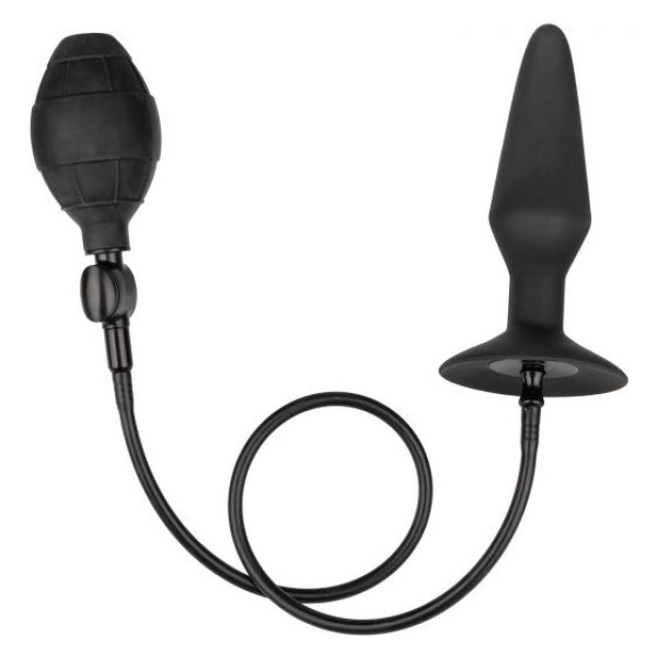 Расширяющаяся анальная пробка со съемным шлангом Large Silicone Inflatable Plug - 13,25 см