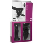 Черный полый вибрострапон Body Extensions BE Aroused - 17,78 см
