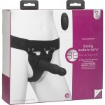 Черный полый вибрострапон Body Extensions BE Aroused - 17,78 см