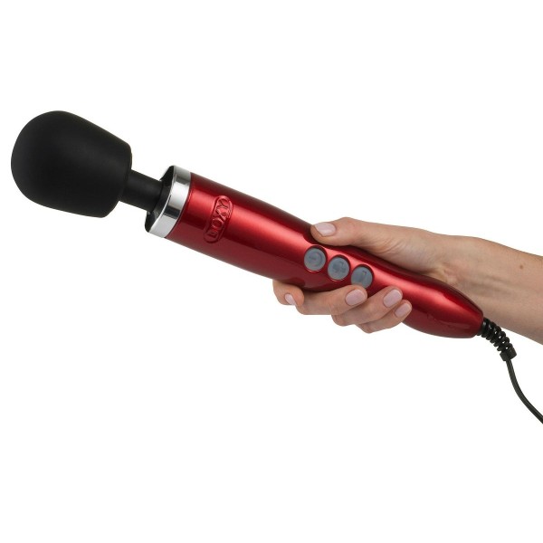 Красный вибратор Doxy Die Cast Wand Massager - 34 см