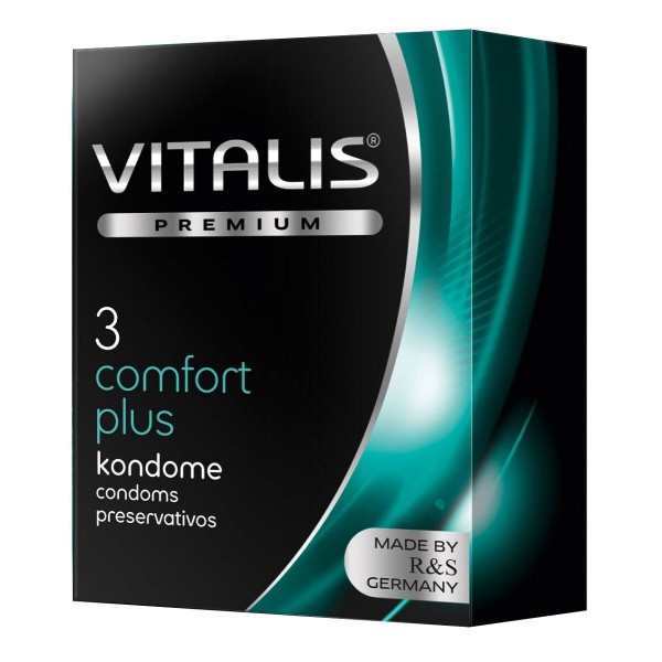 Контурные презервативы VITALIS PREMIUM comfort plus - 3 шт