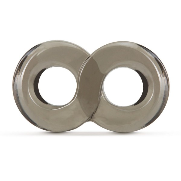 Дымчатое кольцо-восьмерка Cock Ring and Ball Strap