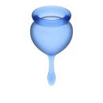 Набор синих менструальных чаш Feel good Menstrual Cup