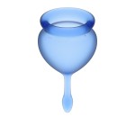 Набор синих менструальных чаш Feel good Menstrual Cup