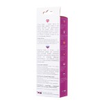 Розовый силиконовый вибратор с клиторальным стимулятором A-Toys Mady - 20,4 см