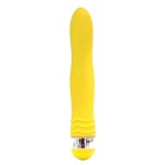 Желтый эргономичный вибратор Sexy Friend - 17,5 см