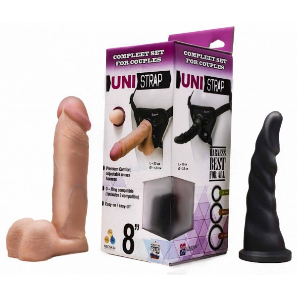 Комплект из трусиков Harness и двух насадок - 20,5 и 18 см