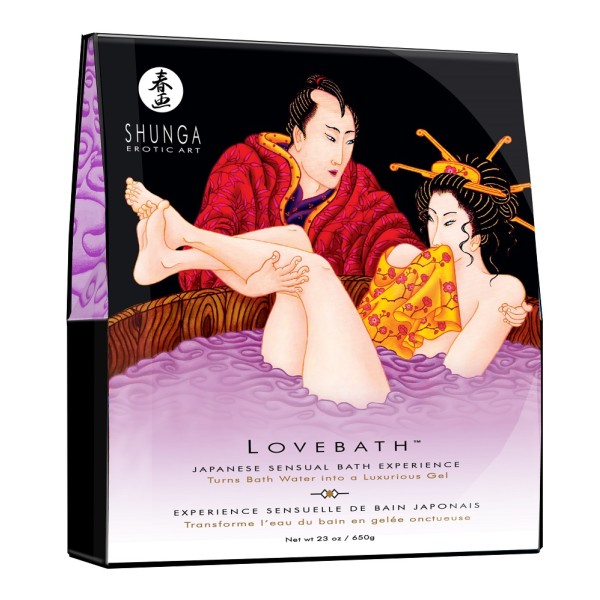 Соль для ванны Lovebath Sensual lotus, превращающая воду в гель - 650 гр