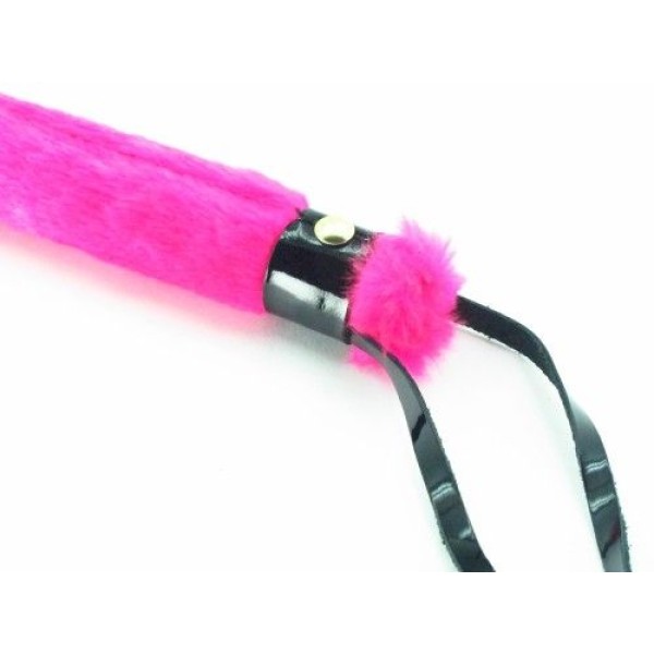 Нежная плеть с розовым мехом BDSM Light - 43 см