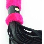 Нежная плеть с розовым мехом BDSM Light - 43 см