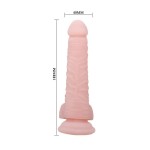 Телесный фаллоимитатор с присоской Super Dildo - 18,8 см