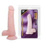 Телесный фаллоимитатор с присоской Super Dildo - 18,8 см