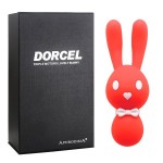 Оранжевый вибростимулятор-зайчик Dorcel - 16 см