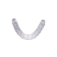 Прозрачный двусторонний фаллоимитатор Eternity - 29,5 см.