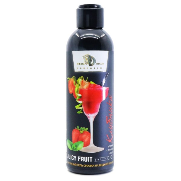 Интимный гель-смазка JUICY FRUIT с ароматом клубники - 200 мл