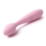 Нежно-розовый клиторальный вибратор Keri Pale Pink - 17 см