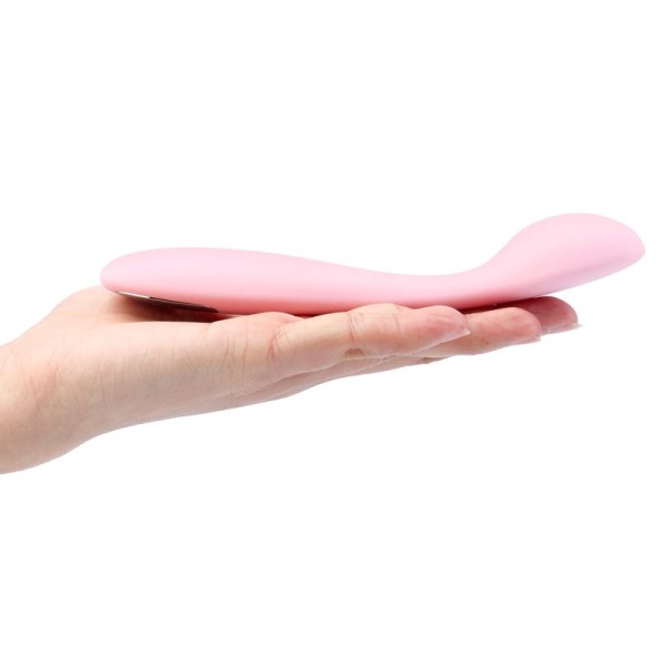 Нежно-розовый клиторальный вибратор Keri Pale Pink - 17 см