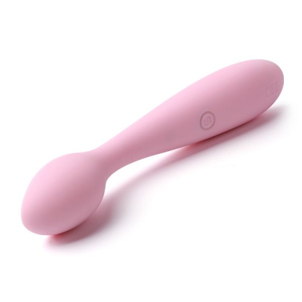 Нежно-розовый клиторальный вибратор Keri Pale Pink - 17 см
