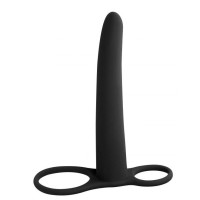 Черная насадка для двойного проникновения Gimlet - 16 см. Черная насадка для двойного проникновения Gimlet - 16 см.