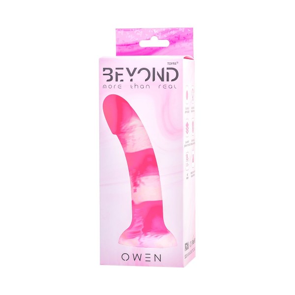 Розовый фаллоимитатор Owen - 18 см