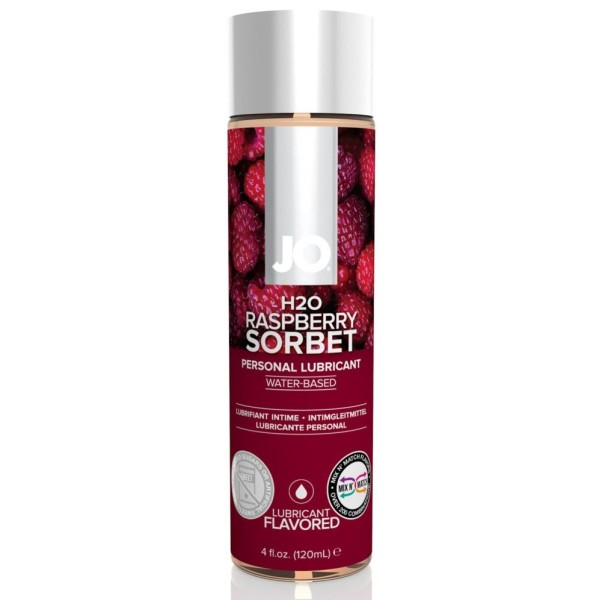 Лубрикант на водной основе с ароматом малины JO Flavored Raspberry Sorbet - 120 мл