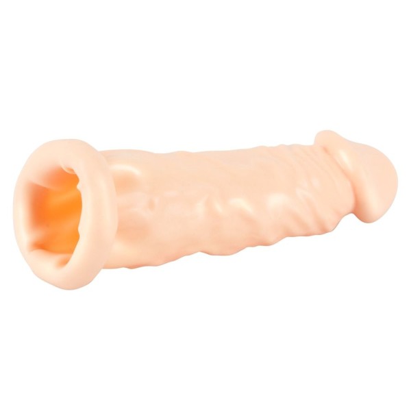 Телесная насадка-удлинитель Silicone Extension - 19 см