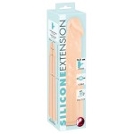 Телесная насадка-удлинитель Silicone Extension - 19 см