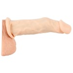 Телесная насадка-удлинитель Silicone Extension - 19 см