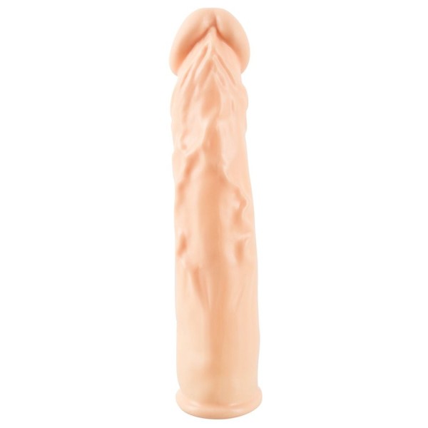 Телесная насадка-удлинитель Silicone Extension - 19 см