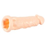 Телесная насадка-удлинитель Silicone Extension - 19 см