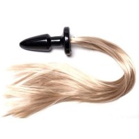 Пробка с длинным хвостом Блонди - 11 см. Пробка с длинным хвостом Блонди - 11 см.