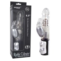 Вибратор Classicle Rabbit Silver с ротацией - 24 см. Вибратор Classicle Rabbit Silver с ротацией - 24 см.