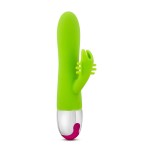 Лаймовый вибратор-кролик Brilliant - 19,5 см