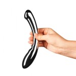 Серебристый утяжеленный стимулятор для точки G Arch - 19,7 см