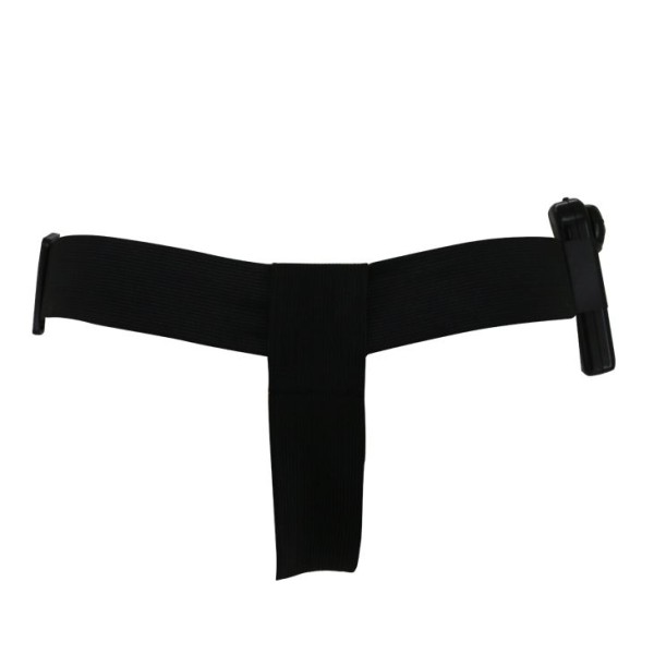 Женский страпон с вибрацией и вагинальной пробкой Ultra Passionate Harness - 18 см