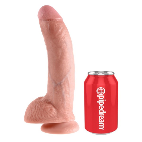 Телесный фаллоимитатор 9  Cock with Balls - 22,9 см