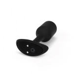 Чёрная пробка для ношения с вибрацией Snug Plug 2 - 11,4 см