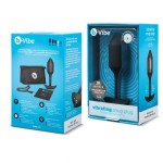 Чёрная пробка для ношения с вибрацией Snug Plug 2 - 11,4 см