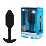 Чёрная пробка для ношения с вибрацией Snug Plug 2 - 11,4 см