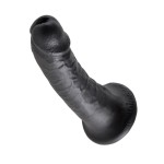 Чёрный фаллоимитатор с присоской 6  Cock - 15,2 см