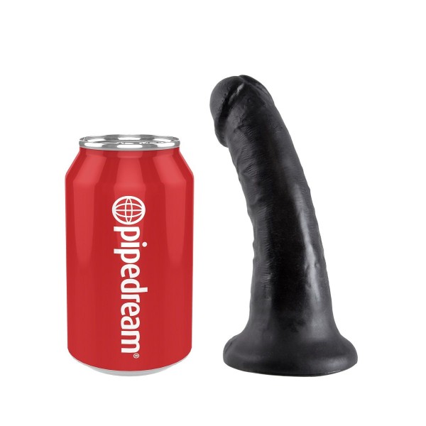 Чёрный фаллоимитатор с присоской 6  Cock - 15,2 см