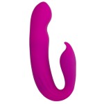 Розовый вибратор G-Spot Dual Stimulator with Rolling Ball - 17,1 см