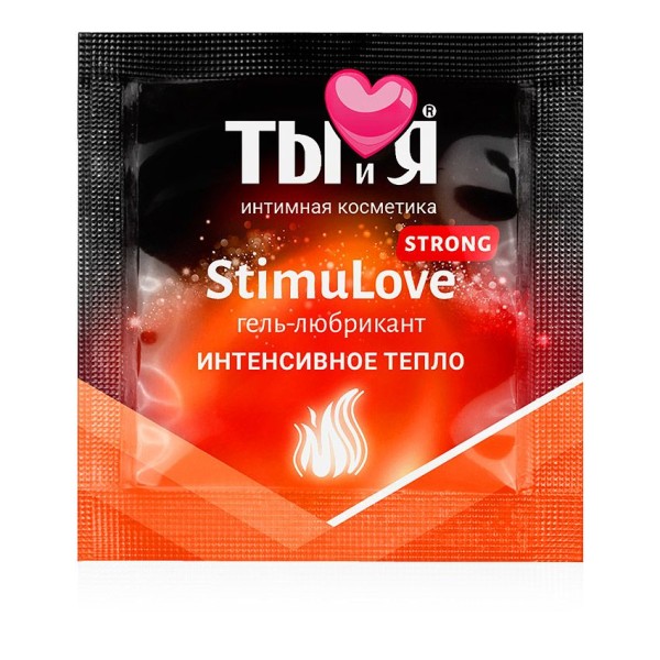 Разогревающий гель-лубрикант Stimulove Strong в одноразовой упаковке - 4 гр