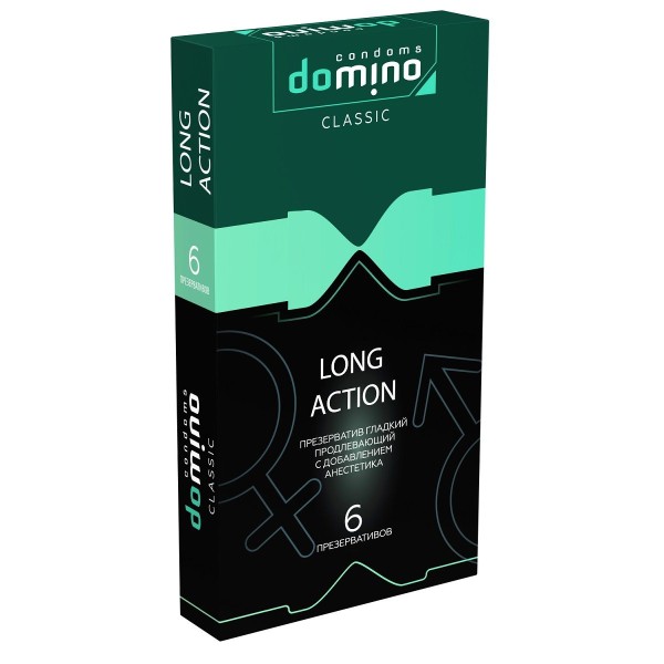 Презервативы с пролонгирующим эффектом DOMINO Classic Long action - 6 шт