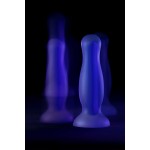 Голубая, светящаяся в темноте анальная втулка Namor Glow - 12,5 см