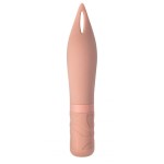 Бежевый мини-вибратор Airy’s Mystery Arrow - 15,2 см