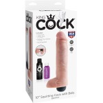 Фаллоимитатор King Cock 10  Squirting Cock с эффектом эякуляции - 25,4 см