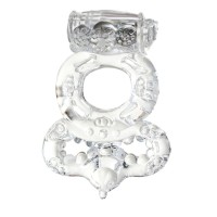 Прозрачное эрекционное кольцо с вибратором и подхватом Прозрачное эрекционное кольцо с вибратором и подхватом